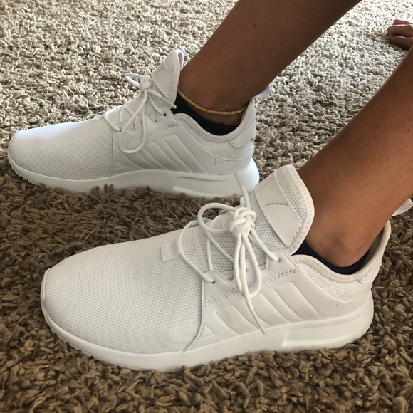 adidas xplorer all white shoes womens